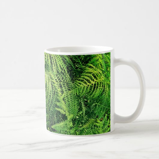 Groene bladeren koffiemok (Rechts)