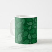 Groene bladeren koffiemok (Voorkant links)