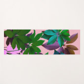 Groene Bladeren Kunst Yoga Mat (Voorkant (horizontaal))