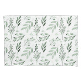 Groene bladeren kussensloop (Voorkant)