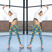 Groene bladeren leggings