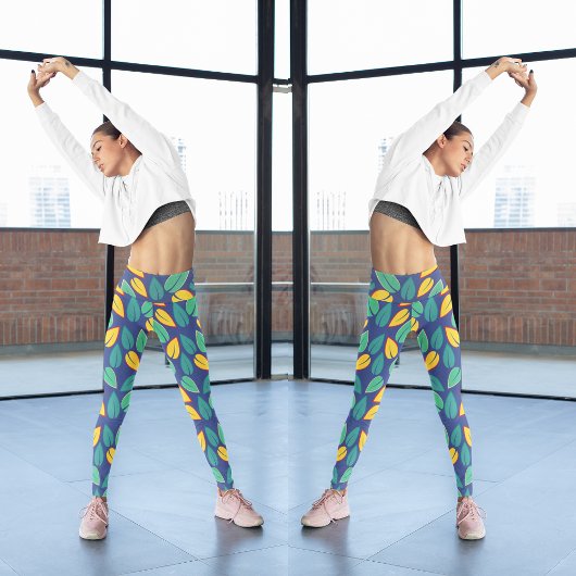 Groene bladeren leggings