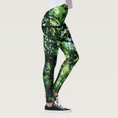 Groene bladeren leggings (Rechts)