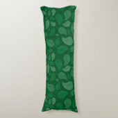 Groene bladeren lichaamskussen (Voorkant Verticaal)