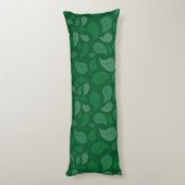 Groene bladeren lichaamskussen (Achterkant (Verticaal))