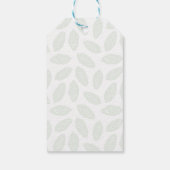 Groene Bladeren Lofbladpatroon Cadeaulabel (Achterkant)