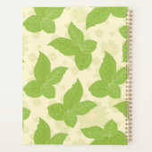 groene bladeren met Daisies Bloemenpatroon Planner (Achterkant)