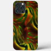Groene bladeren met een uitsnijdende stijl met dig Case-Mate iPhone case (Achterkant)