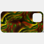 Groene bladeren met een uitsnijdende stijl met dig Case-Mate iPhone case (Achterkant (horizontaal))