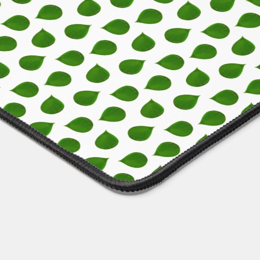 Groene bladeren met Jade Tree op wit Bureaumat (Hoek)