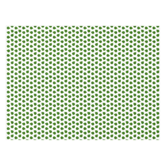 Groene bladeren met Jade Tree op wit Tafelkleed (Voorkant (Horizontaal))