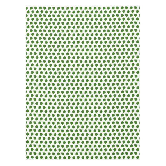 Groene bladeren met Jade Tree op wit Tafelkleed (Voorkant)