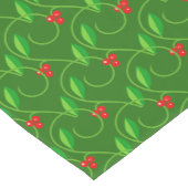 Groene bladeren met kleine rode wilde bessen op gr medium tafelloper (Hoek)