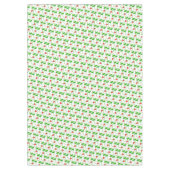 Groene bladeren met kleine rode wilde bessen op wi tafelkleed (Voorkant)