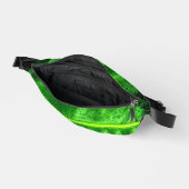 Groene bladeren met regendruppels Fanny Pack Heuptasje (Open)