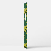 Groene bladeren met wetten Abstract geometrisch pa Case-Mate iPhone Case (Achterkant / Rechts)