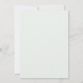 Groene Bladeren Modern Minimalistische Groene Huwe Kaart (Achterkant)