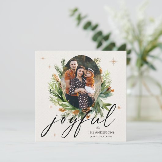 Groene bladeren Multi familie foto's Vrolijke Kers (Staand voorkant)