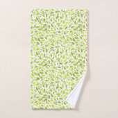 Groene bladeren Natuur afdrukken, Plant lederen pa Bad Handdoek (Handdoek)