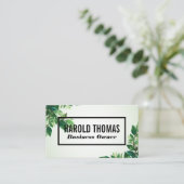 groene bladeren | Natuur | Planten Visitekaartje (Staand voorkant)