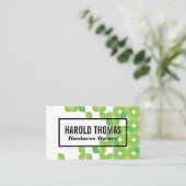 Groene bladeren | Natuurlijk patroon Visitekaartje (Staand voorkant)