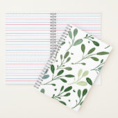 Groene bladeren notitieboek (Binnen)