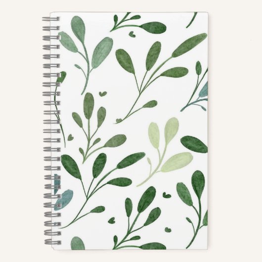 Groene bladeren notitieboek (Voorkant)