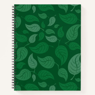Groene bladeren notitieboek