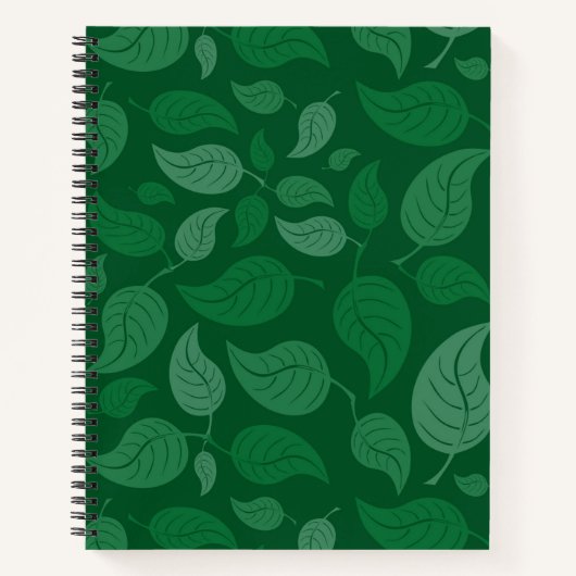 Groene bladeren notitieboek (Voorkant)