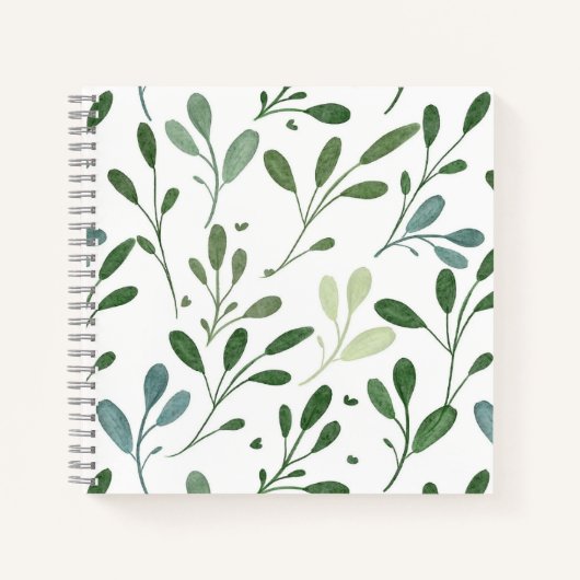 Groene bladeren notitieboek (Voorkant)