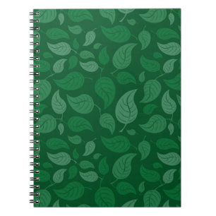 Groene bladeren notitieboek