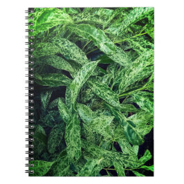 Groene bladeren notitieboek