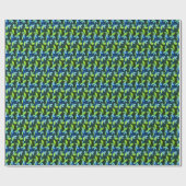 Groene bladeren ontwerp cadeaupapier (Vlak)