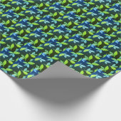 Groene bladeren ontwerp cadeaupapier (Hoek)