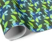 Groene bladeren ontwerp cadeaupapier (Rol Hoek)