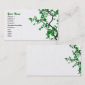 Groene bladeren op Gold Professional-Visitekaartje Visitekaartje (Voorkant / Achterkant)