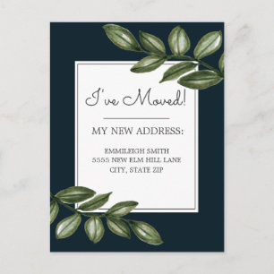 Groene bladeren op het adres van de Verandering va Briefkaart