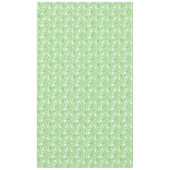 Groene bladeren op witte tablet tafelkleed (Voorkant)