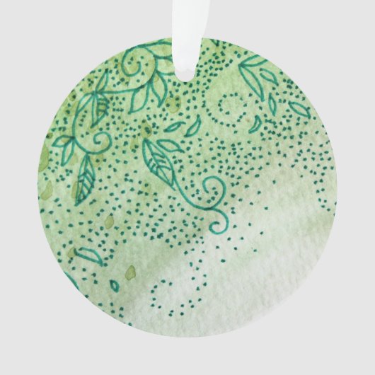 Groene bladeren ornament (voorkant)