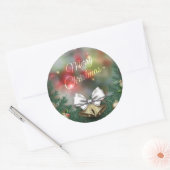 Groene bladeren & Ornament Kerst | Sticker Seal (Envelop)