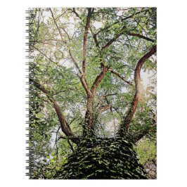 groene bladeren overal notitieboek