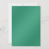 Groene bladeren Paarse edelstenen sparen de datum Save The Date (Achterkant)