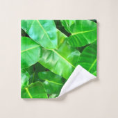 Groene bladeren Palmblad tropisch gebladerte oerwo Bad Handdoek (Wasdoekje)