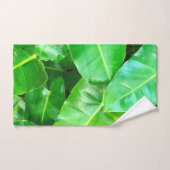 Groene bladeren Palmblad tropisch gebladerte oerwo Bad Handdoek (Handdoek)