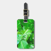 Groene bladeren Palmblad tropisch gebladerte oerwo Bagagelabel (Voorkant verticaal)