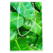 Groene bladeren Palmblad tropisch gebladerte oerwo Medium Cadeauzakje (Voorkant)