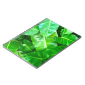 Groene bladeren Palmblad tropisch gebladerte oerwo Notitieboek (Linkerzijde)