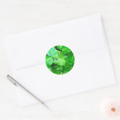 Groene bladeren Palmblad tropisch gebladerte oerwo Ronde Sticker (Envelop)
