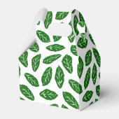 Groene Bladeren Patroon Bedankdoosjes (Achterkant)