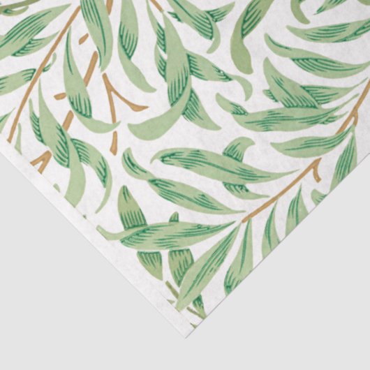 groene bladeren Patroon Ephemera Decoupage Tissuepapier (Detail)